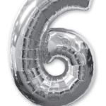 цифра 6 серебро